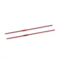 Nahaufnahme der roten 2.0mm Aluminium-Häkelnadel, ideal für handgemachte DIY-Strickarbeiten. - 2.0mm / Rot