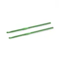 Nahaufnahme der 4,0 mm grüne Aluminium Häkelnadel für DIY Wolle Garn Stricken Handwerk. - 4mm