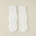 Chaussettes de yoga antidérapantes blanches avec picots, coton sport pour fitness pilates. - Taille unique / Blanc