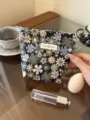 Floral Jacquard Cosmetic Bag Portable Makeup Pouch Cute Toiletry Storage Bag Travel Case - S / Chamomile