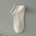 Herren Baumwolle Bootssocken atmungsaktive einfarbige bequeme kurze Sportsocken für Herren - Einheitsgröße / Khaki
