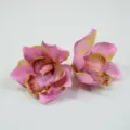 Artificial orchid flower heads silk flowers for handmade floral arrangements wedding decor. - Light Purple