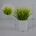 Artificial potted plant small desktop green grass bonsai for home office room decoration - Style 15 Potted Plant