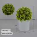 Artificial green plant potted bonsai for indoor desktop decoration and realistic floral pot display - Style 16 Potted Plant