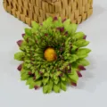 Artificial green gerbera daisy flower head for home decor craft DIY floral arrangement. - Diameter Approx 14.5cm / Green