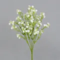 Künstlicher Schleierkraut Blumenstrauß 5 Gabeln weiß Hochzeitsdeko Fotorequisite - Cremeweiß