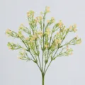 Künstliche Schleierkraut Blumen Strauß Champagner 5 Gabeln künstliche Gypsophila Hochzeitsdeko - Champagner