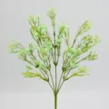 Künstlicher 5-Gabel Weichgummi Schleierkraut Bund hellgrüne Kunstblume für Hochzeitsdeko - Hellgrün