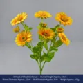 Bouquet de Tournesols Artificiels 9 Têtes Fleurs Fluir Artificielles Déco Maison - Tournesols floqués à 9 têtes