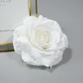 15cm Künstliche Flanell Rose Blume Weiß Hochzeit Heimdekoration Fotografie Requisite - Milchweiß