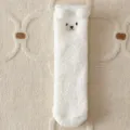 Calzini da pavimento caldi invernali accoglienti in peluche orso bianco morbido caldi - Taglia unica / Bianco
