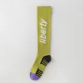 Chaussettes de yoga de compression vertes femme fitness pilates course sport mollets - Taille unique / Vert Militaire