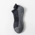 Chaussettes de sport basses pour hommes en coton avec tricot contrasté et maille respirante modèle. - Taille unique / Cou-de-pied Yin-Yang Noir
