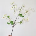Ramo di bouganville bianca artificiale 93cm fiore finto per decorazione casa e nozze - Bianco Medio