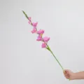 Fiore di gladiolo artificiale gambo lungo decorazione casa fiore finto centrotavola - Viola Rosa