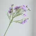 Artificial Purple Butterfly Flower Branch 76cm Silk Floral Stem for Home Decor Wedding - Purple