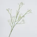 Ramo di fiori di gipsofila artificiale bianca, gipsofila finta lunga 64 cm per decoro. - Gypsophila in Gomma Morbida Bianca 67cm