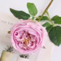 Finta rosa Austin rosa, variante rosa. Ideale per decorazioni domestiche in stile nordico. - Viola chiaro