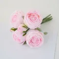 Bouquet di rose artificiali rosa per matrimonio, decorazione d'interni e accessori fotografici. - Rosa chiaro (fascio)