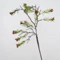 Ramo singolo di bacche di pyracantha artificiali rosse, pianta finta 96cm per vaso. - Ramo Piccolo / Rosso