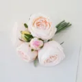 Künstlicher feuchtigkeitsspendender Rosenstrauß Braut Hochzeit Fotografie Requisiten - Champagner (Bündel)