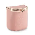 Étui à rouge à lèvres compact en cuir rose et porte-monnaie portable pour femmes. - Rose