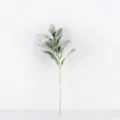 Foglia di pianta artificiale fogliame peloso ramo decorativo per composizione floreale - Foglia di Limone Verde / 39cm