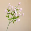 Ramo di fiori artificiali rosa, decorazione floreale finta 47cm per casa matrimonio. - Rosa