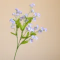 Falso ramo di fiori non ti scordar di me viola, decorazione floreale finta a 3 rami. - Viola