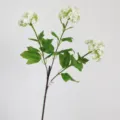Ortensia artificiale 3 teste fiore finto bianco palla di neve decorazione nozze 67cm - Bianco