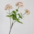 Ortensia artificiale rosa 3 teste fiore finto decorazione per casa matrimonio festa - Rosa