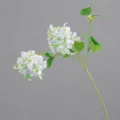 ramo di fiori di ortensia bianca artificiale stelo lungo decorazione tavola matrimonio casa - Azzurro