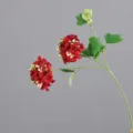 Ramo di Fiori Artificiali Borgogna Ortensia Bacca Fiori Finti per Decorazione Tavolo - Borgogna
