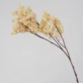 Branche de baies d'hiver artificielle blanc de lait 89cm pour deco florale maison - Blanc Crème