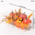 Autumn artificial pumpkin maple leaf centerpiece decor Thanksgiving Halloween table ornament - Style 86328