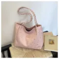 Donna grande borsa tote motivo stelle elegante borsa a spalla tracolla per il lavoro. - Rosa Senza Ciondolo