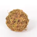 Handcrafted natural moss rattan ball detail, perfect for garden floral arrangement and green decor. - M / Yellow