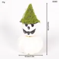 Halloween Mini Geist Gesicht Kürbis Zauberhut Ornament gefälschte Kürbis Heimdekoration - Weißer Kürbis 85805