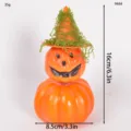 Halloween Simulation Geistergesicht Kürbis Hexenhut Ornament Mini künstlicher Kürbis Deko - Oranger Kürbis 9444