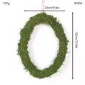 Easter moss wreath egg-shaped hanging decor for spring home wall decoration natural style - Moss Egg Shaped Wreath (85834)