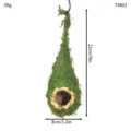 Natural moss hanging bird nest ball garden yard outdoor decor handmade nest habitat - Small Water Drop Style (74802)