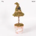 Halloween witch hat moss potted plant retro desktop ornament creative wizard hat home decor - 86226