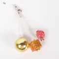 Christmas decoration clip with gold ball gift box and red berry ornament for tree decor. - 17