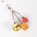 Christmas decorative clip with golden ball gift box and red berry for holiday DIY crafts tree - 18