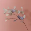 Artificial eucalyptus branch autumn color apple leaf home decor desktop plant fake green foliage - 87cm / Autumn Light Blue
