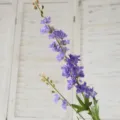Delphinium viola artificiale ramo singolo fiore finto per matrimonio decorazione casa variante. - Viola