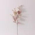 Artificial eucalyptus branch autumn colored fake leaves for home decor wedding styling - Autumn Light Purple