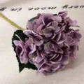 Artificial purple hydrangea flower bouquet for home living room wedding party decoration. - Purple