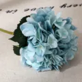 Artificial blue hydrangea flower single stem for home decor wedding party floral arrangement. - Blue