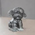 Μαύρο Poodle Ρητίνη Αγαλματίδιο Κοστούμι Παιχνίδι Σπίτι Γραφείο Διακόσμηση Δώρο Ιδανικό - Οψιδιανός